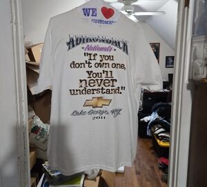 Chevrolet Jerzees White Graphic Tee with Bold Text